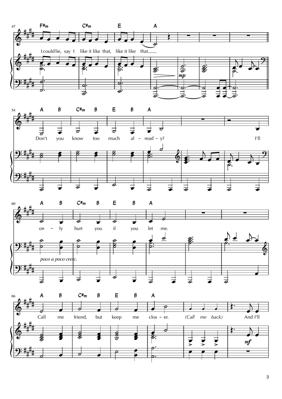 When The Party's Over When The Party's Over Piano, Vocal scores gallery preview page 3