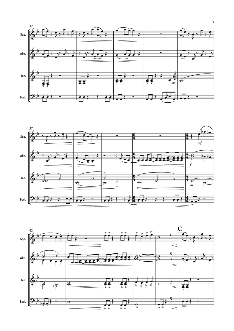 Night Drive Night Drive Woodwind Ensemble scores gallery preview page 3