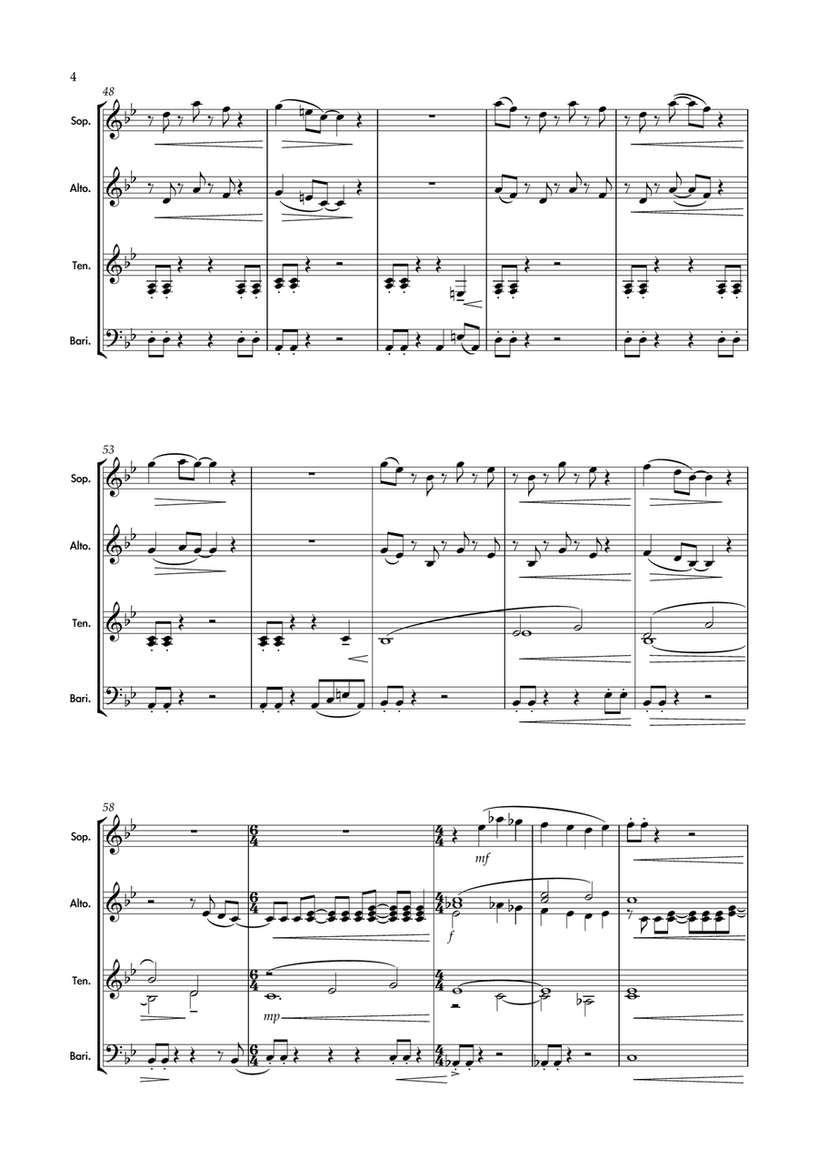 Night Drive Night Drive Woodwind Ensemble scores gallery preview page 4