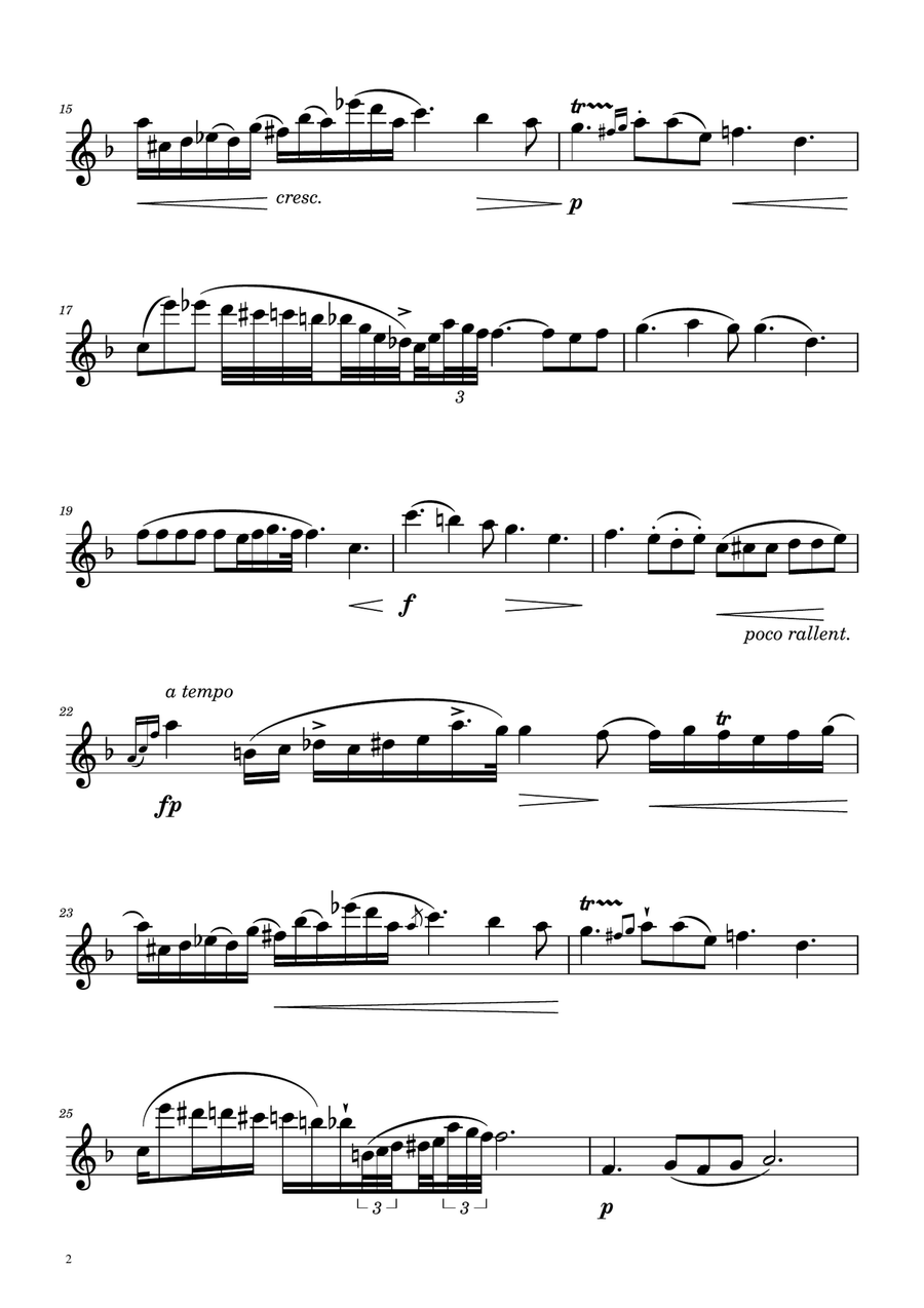 Chopin - Nocturne op.9 No.2 - Clarinet Solo B-Flat Clarinet scores gallery preview page 2