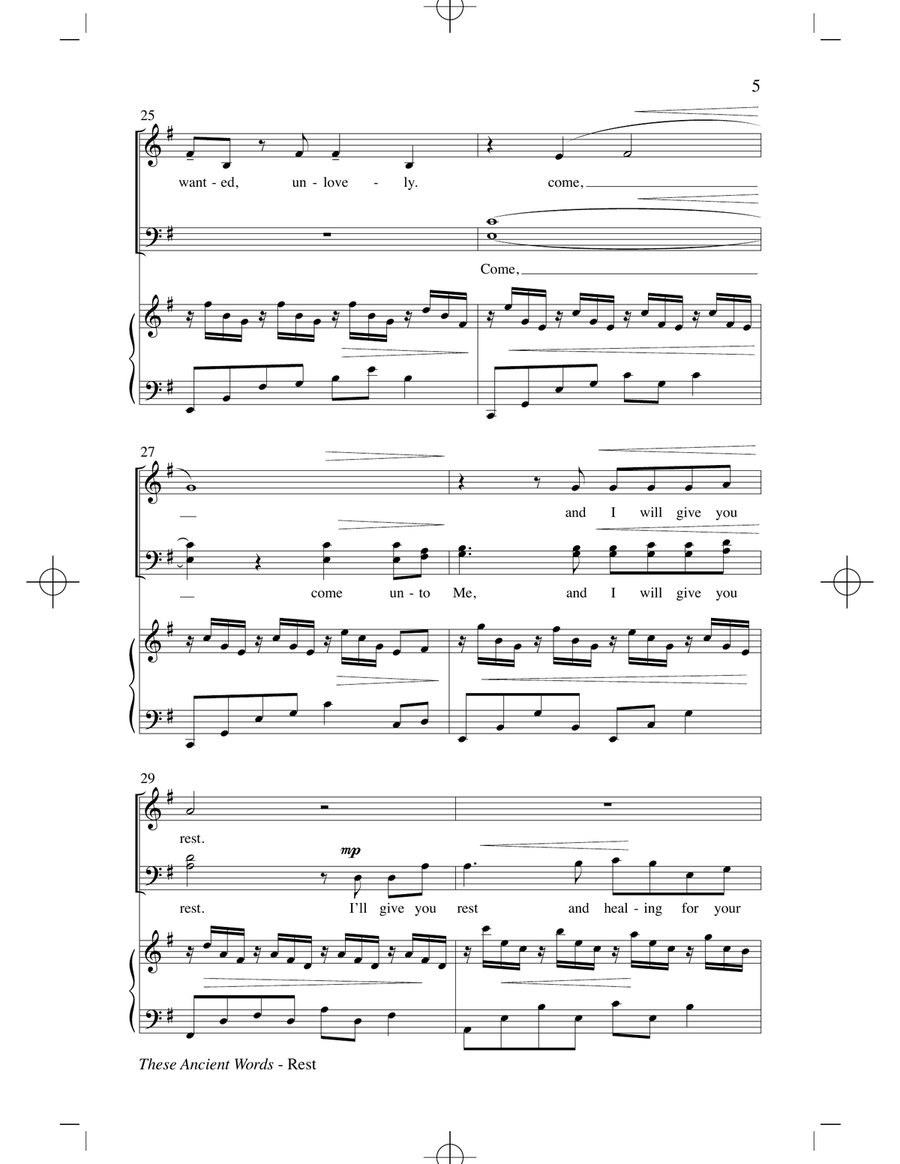 Rest Rest 4-Part scores gallery preview page 4