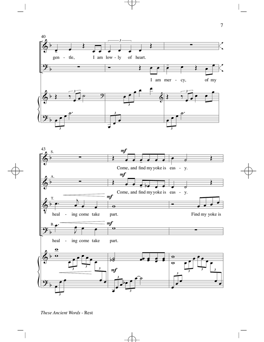 Rest Rest 4-Part scores gallery preview page 6