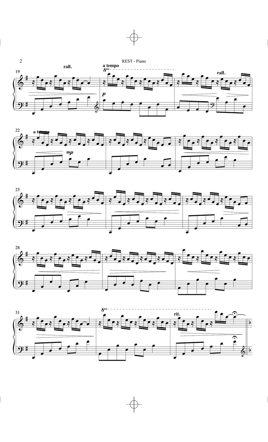 Rest (from These Ancient Words) - Piano Choir scores gallery preview page 2