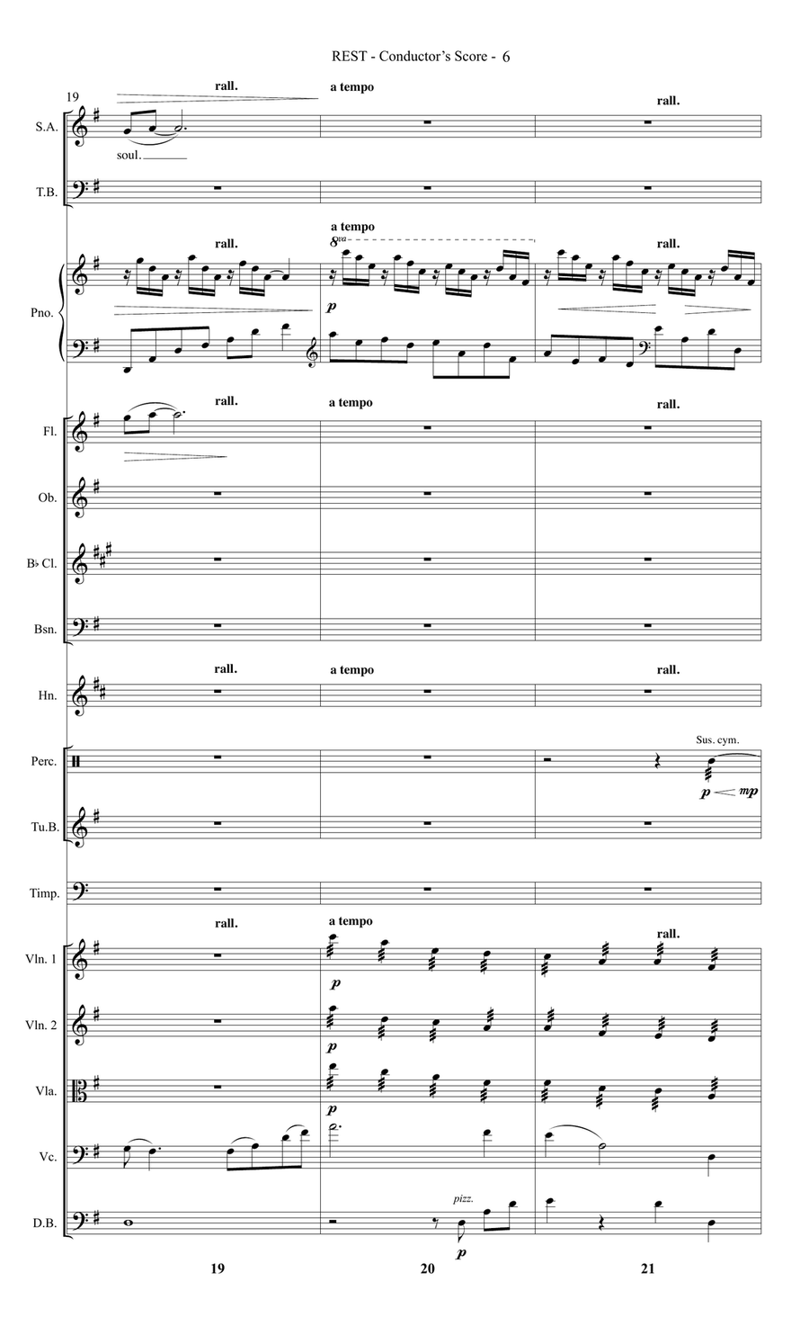Rest (from These Ancient Words) - Full Score Choir scores gallery preview page 6