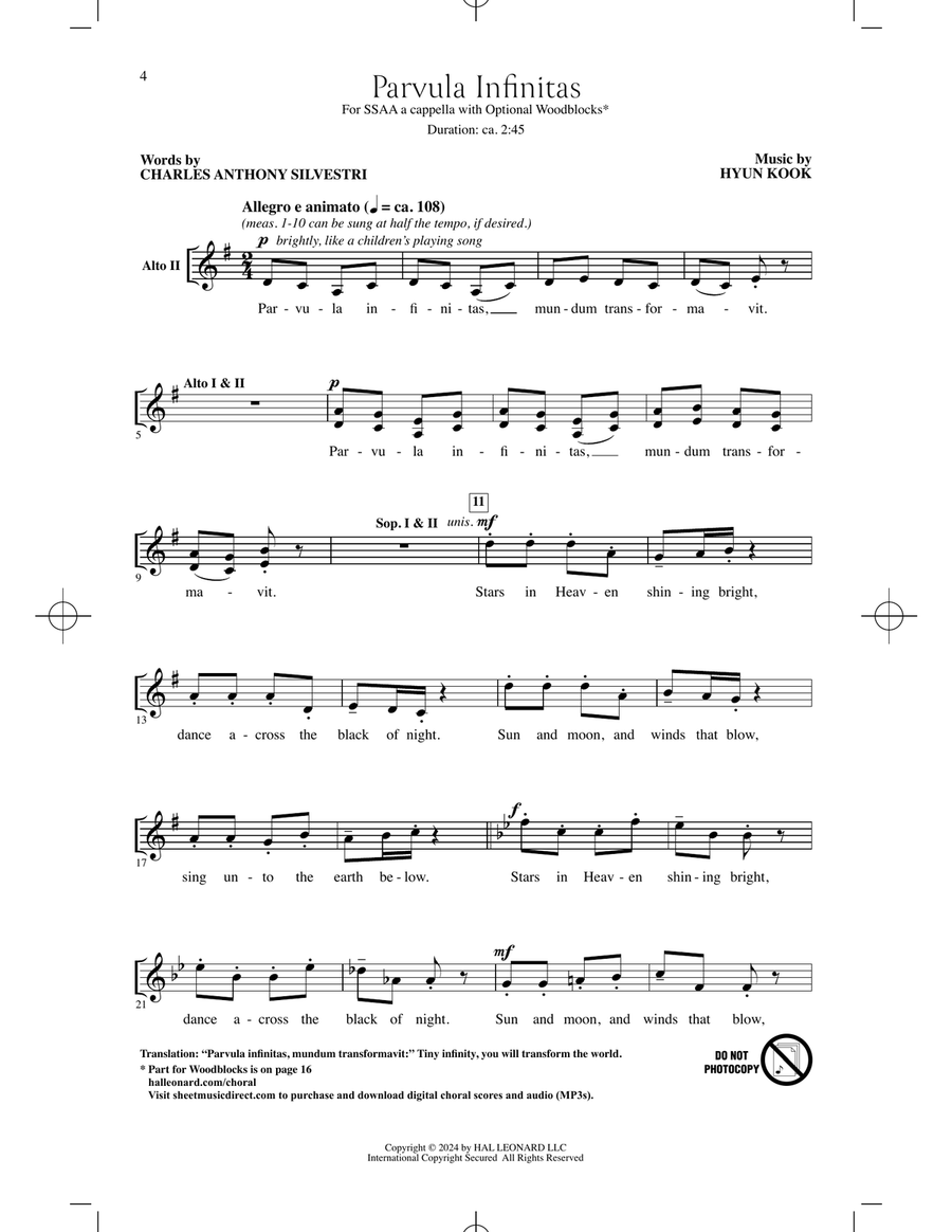 Parvula Infinitas Parvula Infinitas SSAA scores gallery preview page 1