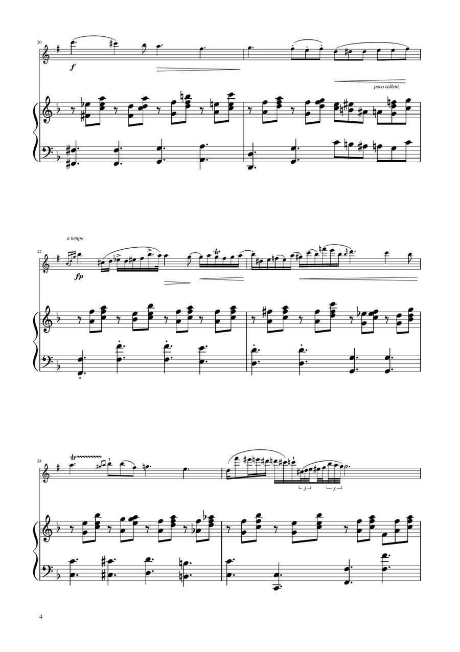 Chopin - Nocturne op.9 No.2 - Soprano Sax Solo w/Piano Soprano Saxophone scores gallery preview page 4