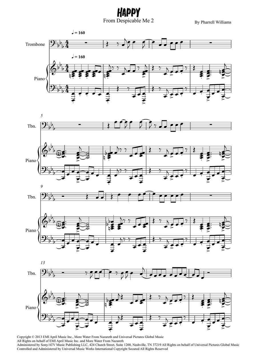 Happy Happy Piano scores gallery preview page 1