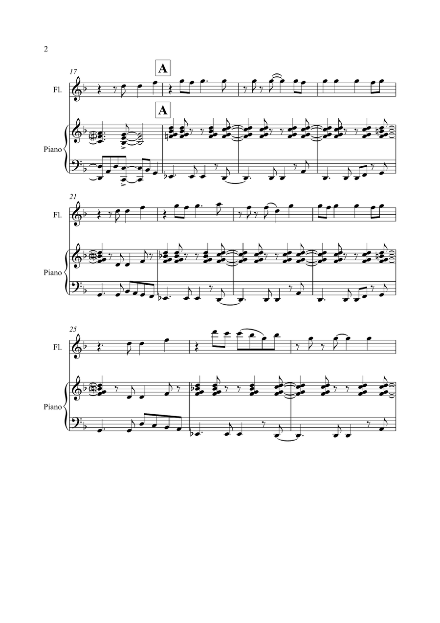Happy Happy Flute Solo scores gallery preview page 2