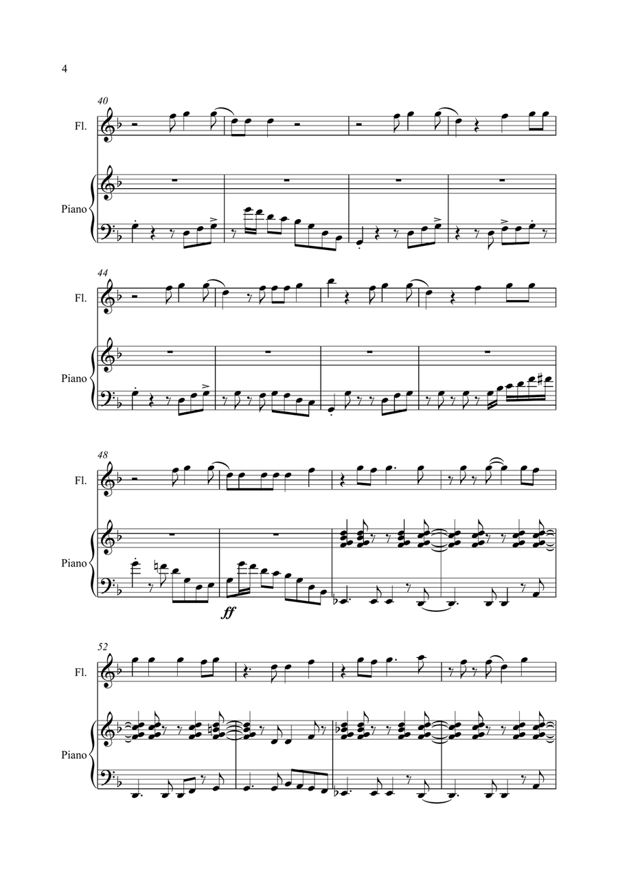 Happy Happy Flute Solo scores gallery preview page 4
