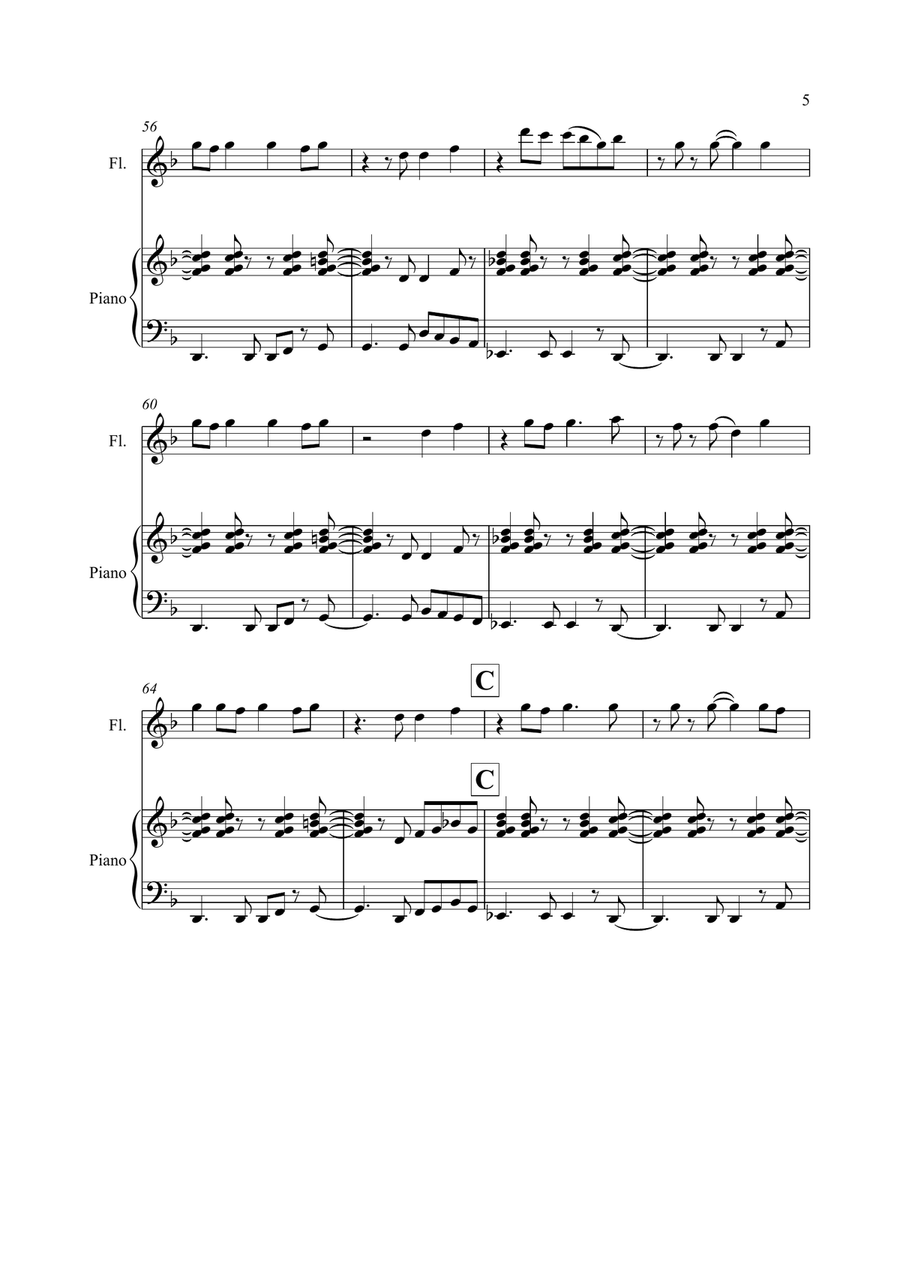 Happy Happy Flute Solo scores gallery preview page 5