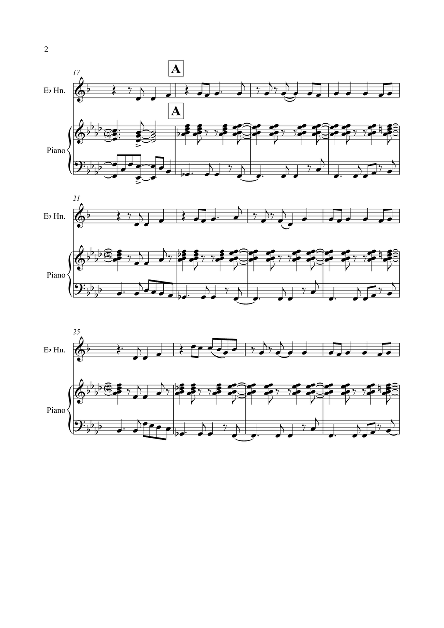 Happy Happy Horn scores gallery preview page 2