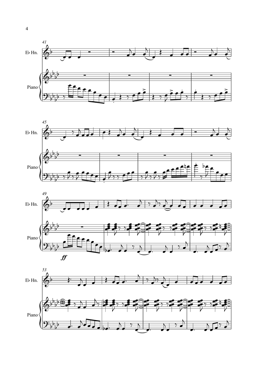 Happy Happy Horn scores gallery preview page 4