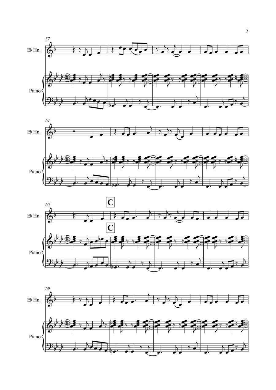 Happy Happy Horn scores gallery preview page 5