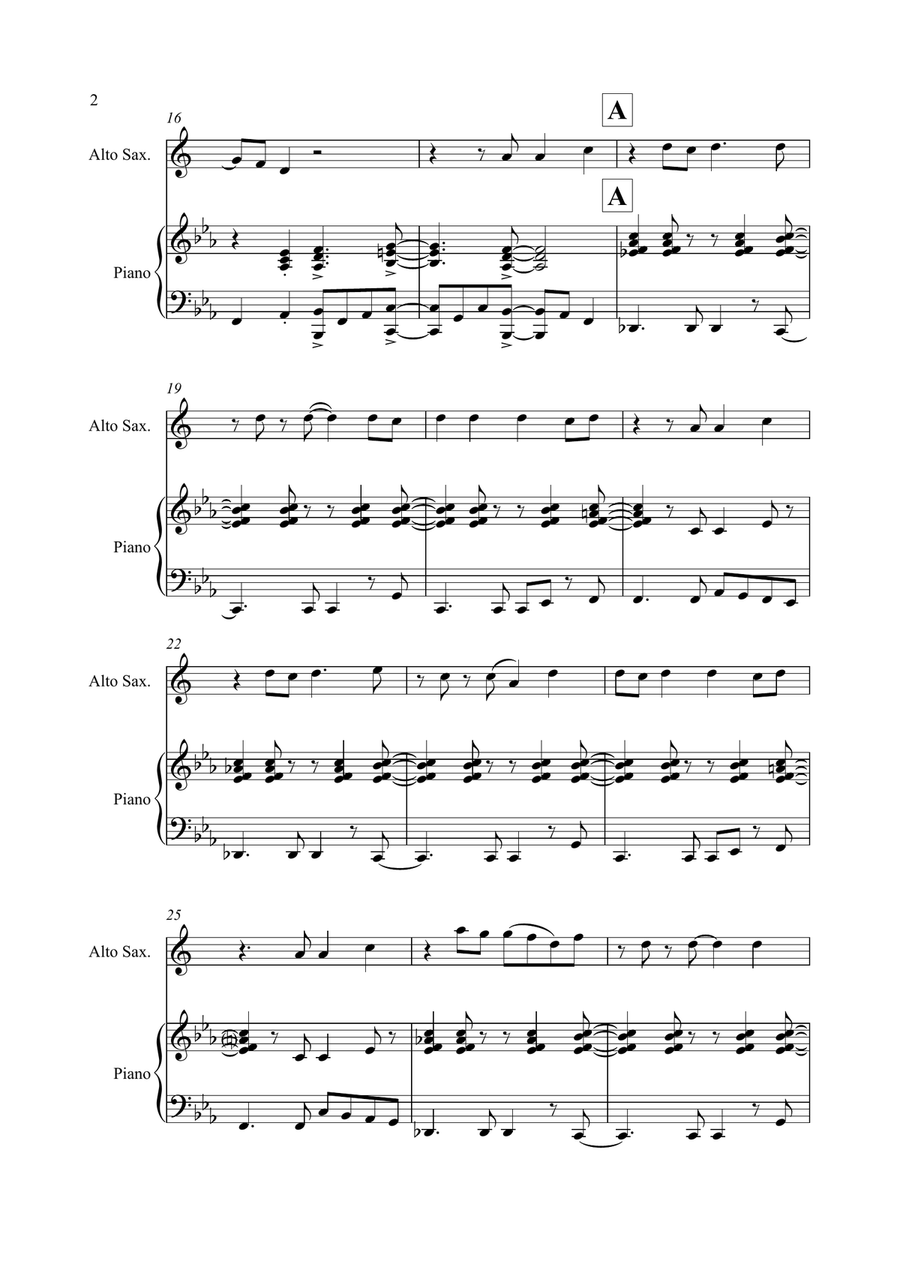 Happy Happy Alto Saxophone scores gallery preview page 2