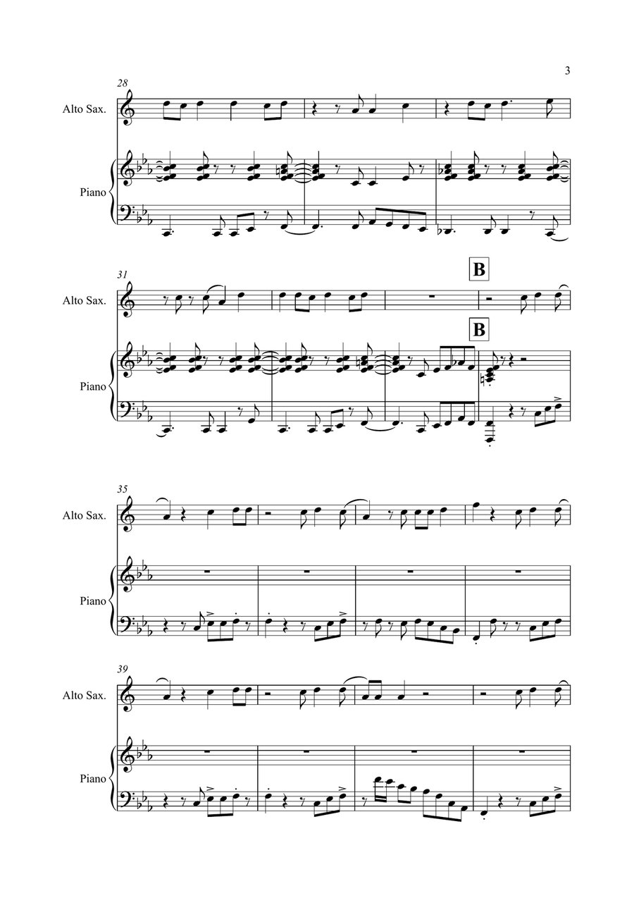 Happy Happy Alto Saxophone scores gallery preview page 3