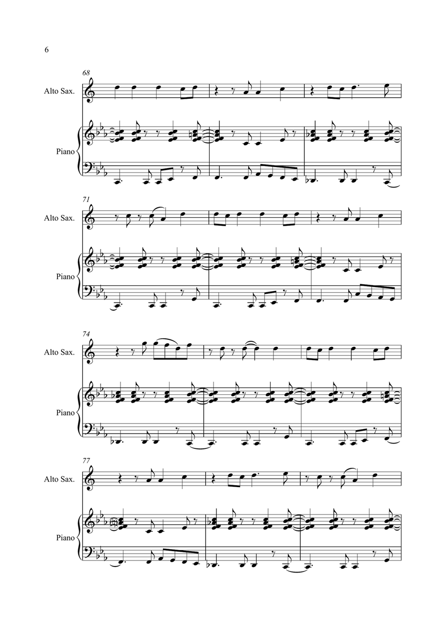 Happy Happy Alto Saxophone scores gallery preview page 6