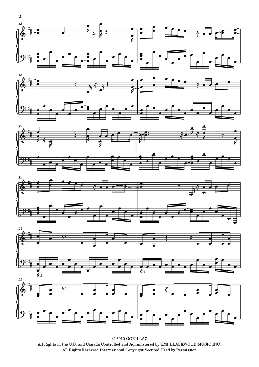 On Melancholy Hill On Melancholy Hill Piano Solo scores gallery preview page 2
