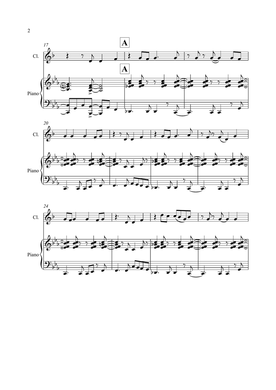 Happy Happy Clarinet Solo scores gallery preview page 2