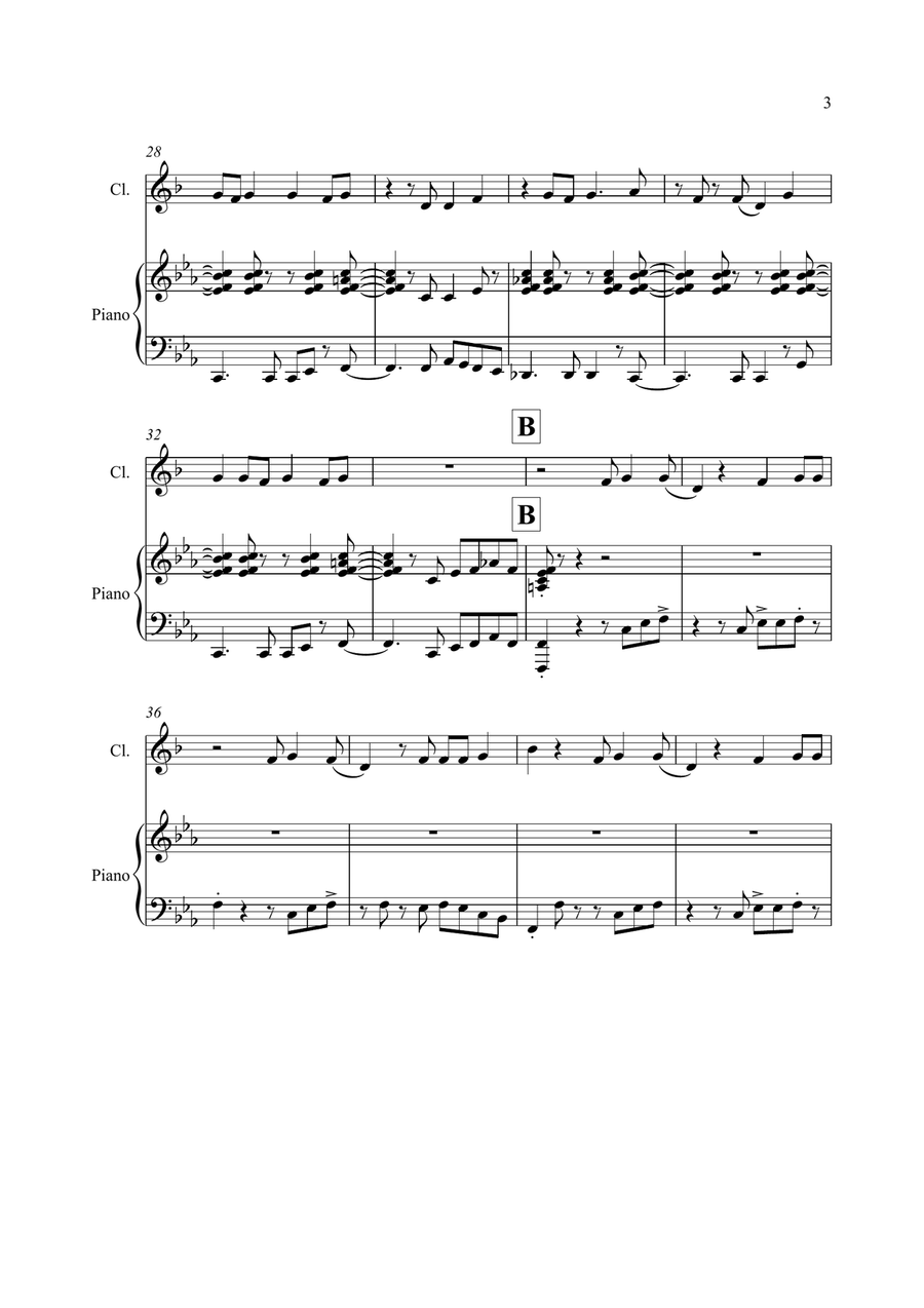 Happy Happy Clarinet Solo scores gallery preview page 3
