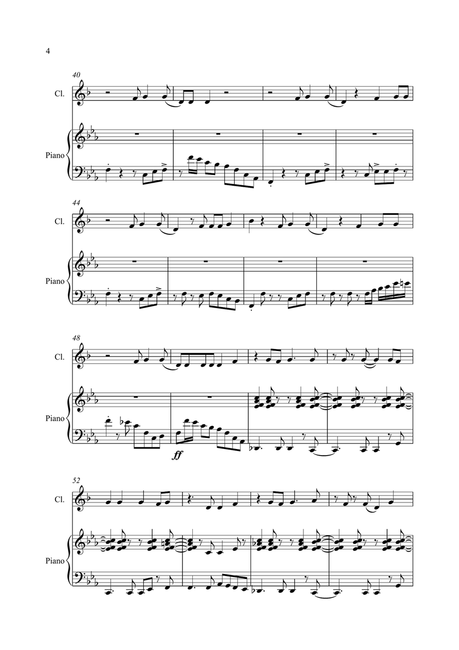 Happy Happy Clarinet Solo scores gallery preview page 4