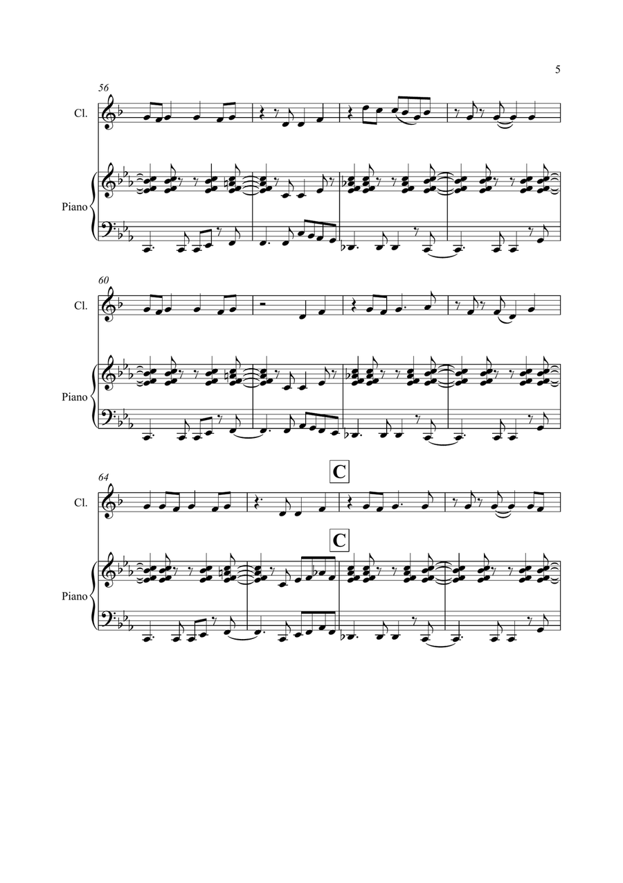 Happy Happy Clarinet Solo scores gallery preview page 5