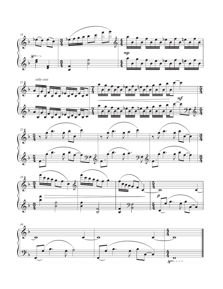 Pisces Pieces for Piano, Book II Piano Solo scores gallery preview page 5