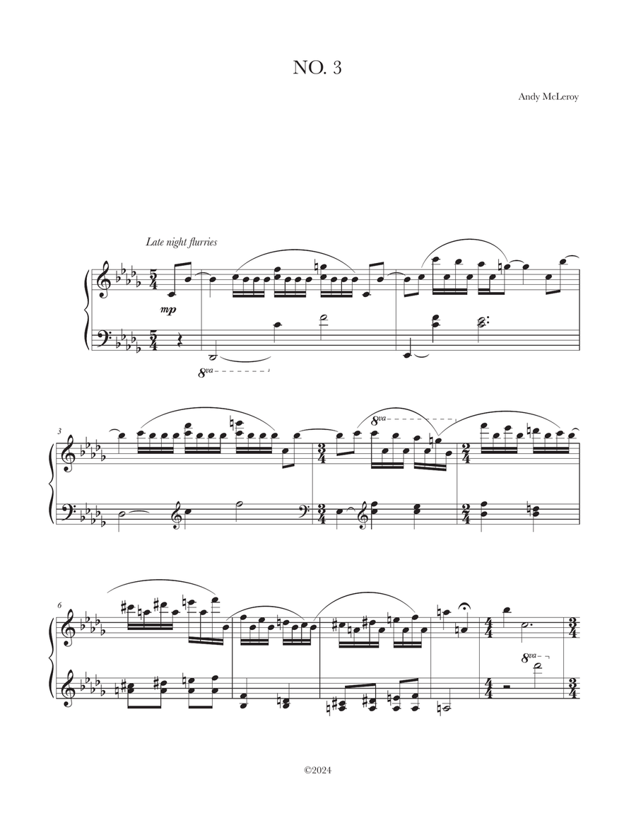 Pisces Pieces for Piano, Book II Piano Solo scores gallery preview page 6