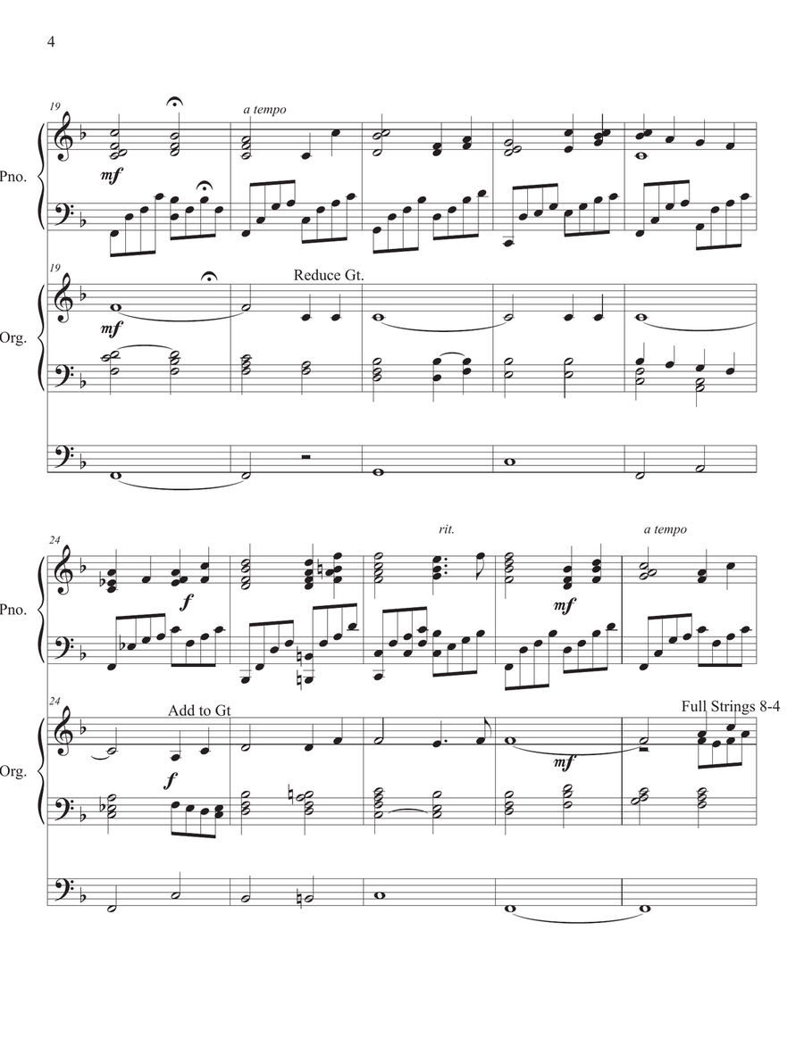 It Is Well With My Soul Piano Organ Concert Duet Piano scores gallery preview page 4