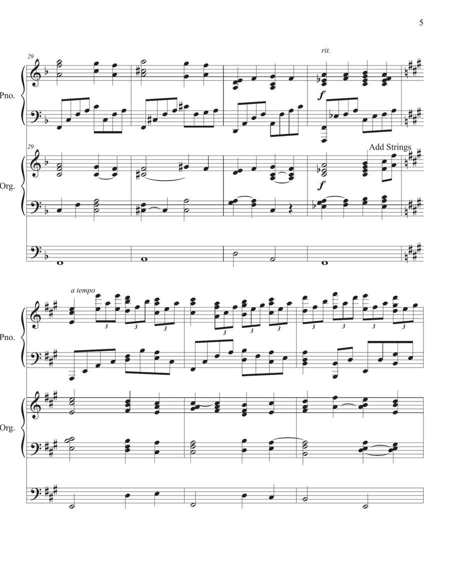 It Is Well With My Soul Piano Organ Concert Duet Piano scores gallery preview page 5