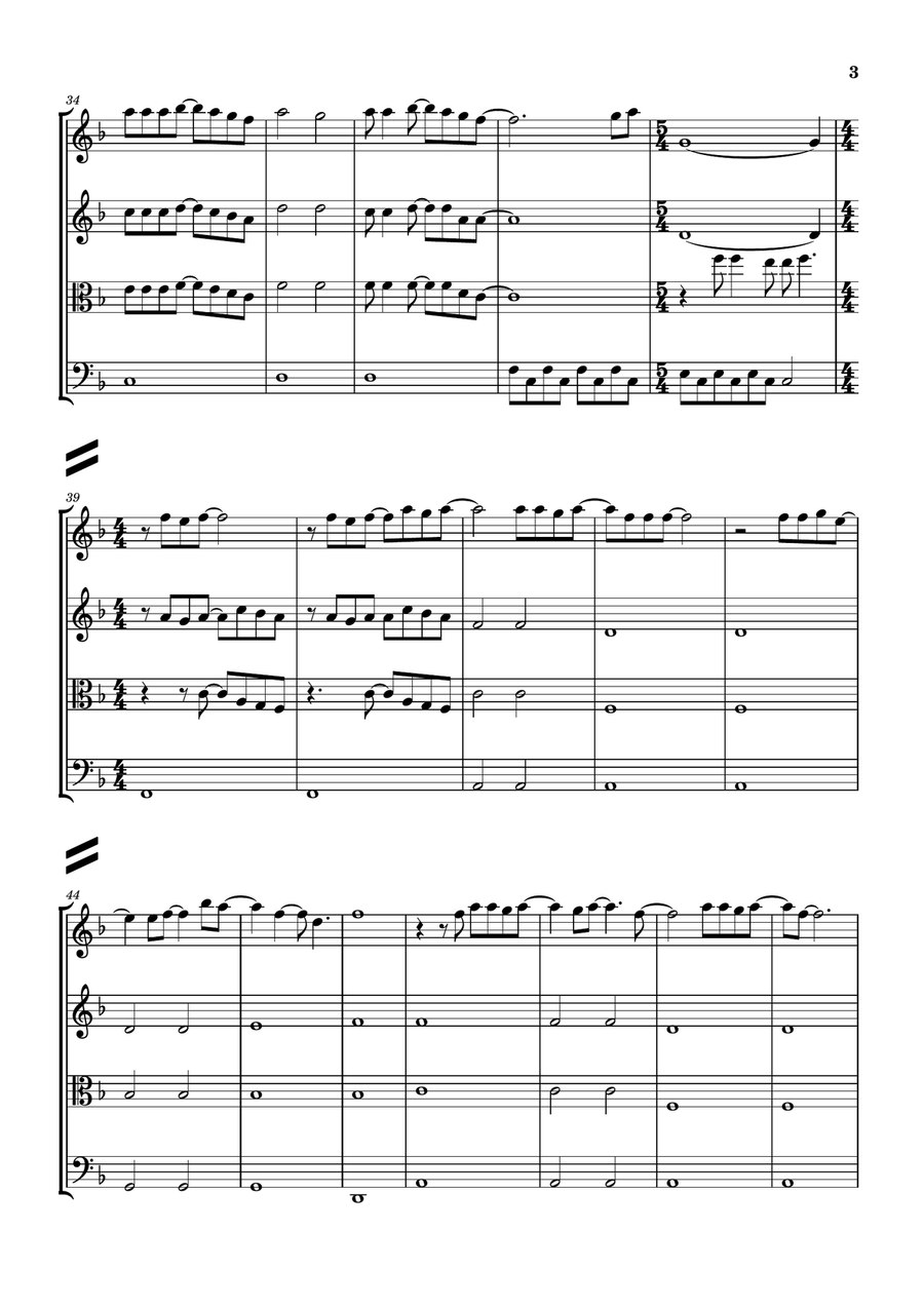Photograph String Quartet scores gallery preview page 3