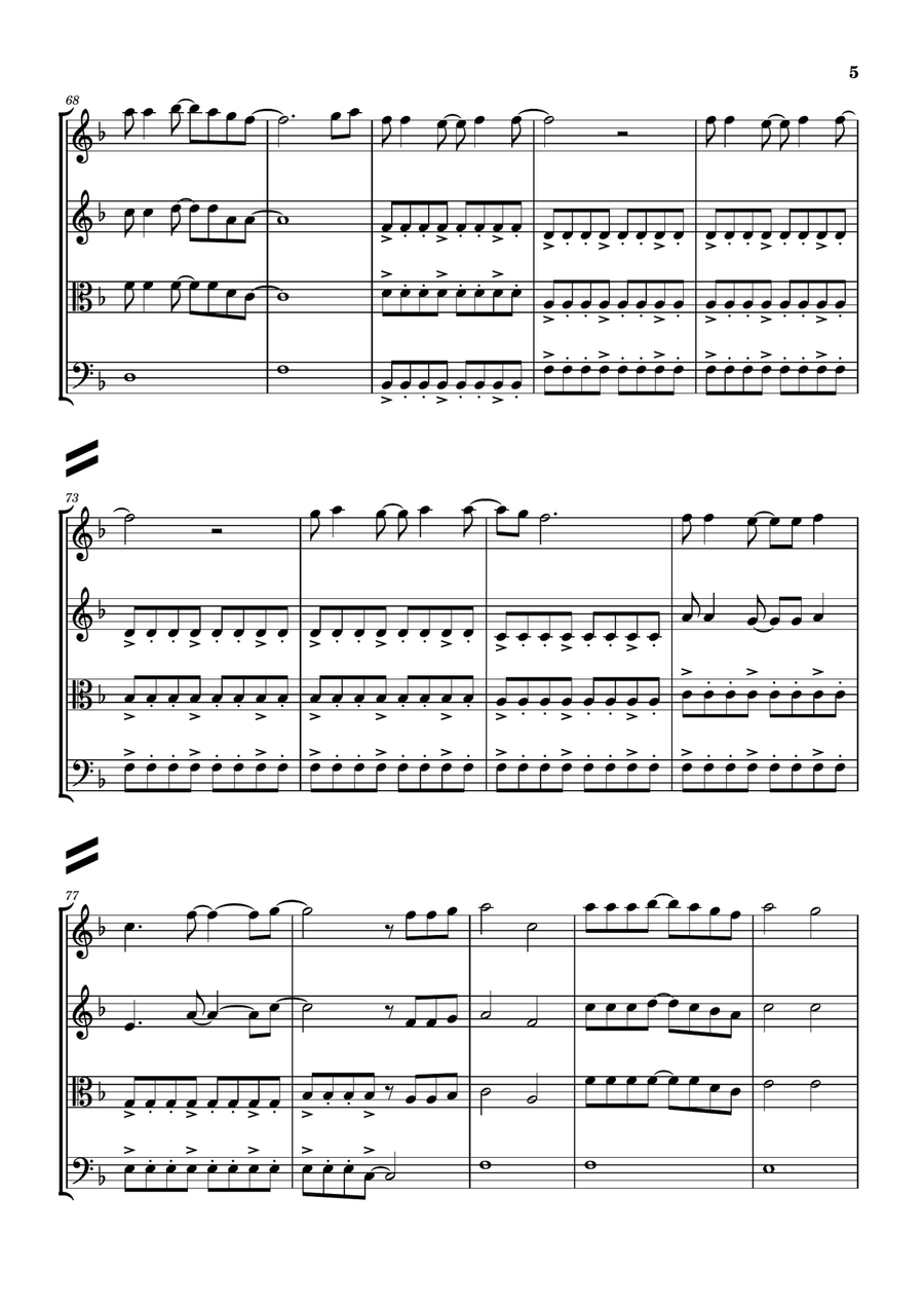 Photograph String Quartet scores gallery preview page 5