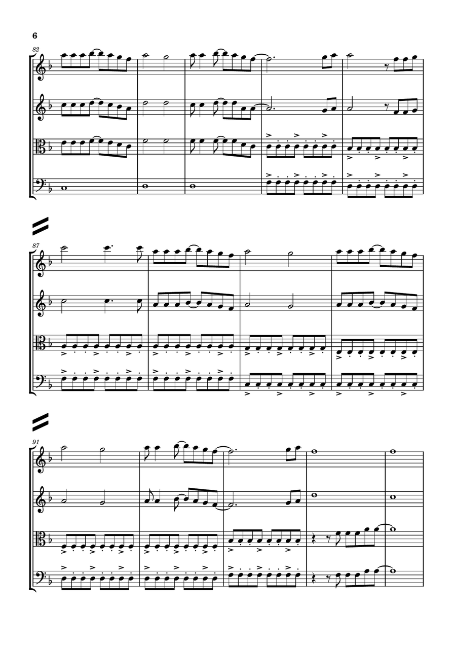 Photograph String Quartet scores gallery preview page 6
