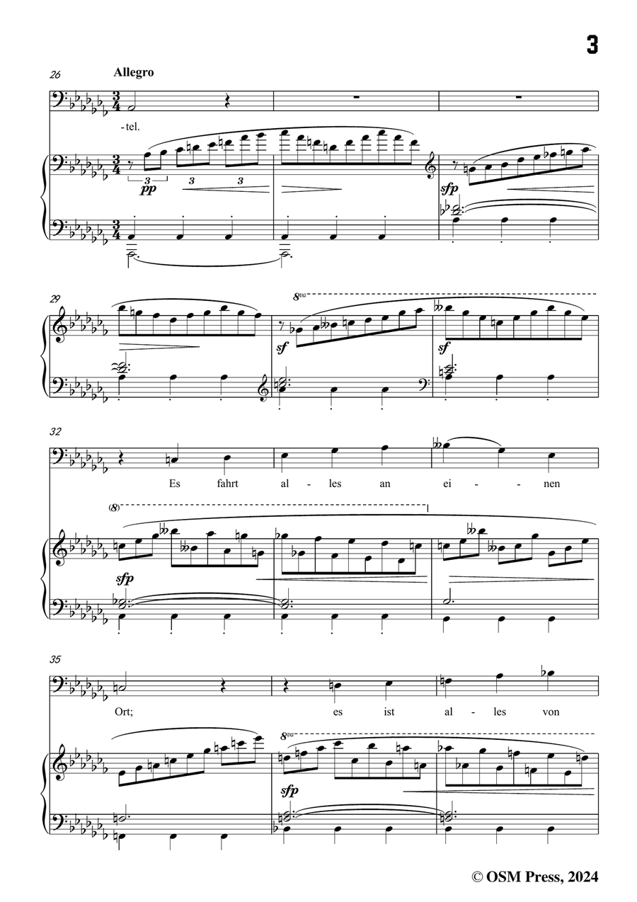Brahms-Denn es gehet dem Menschen,in a flat minor Piano, Vocal scores gallery preview page 5