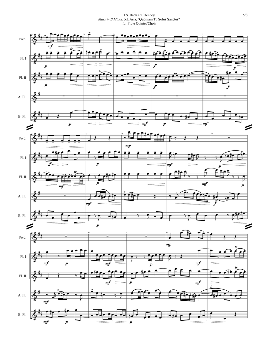 Mass in B Minor, XI. Aria, 