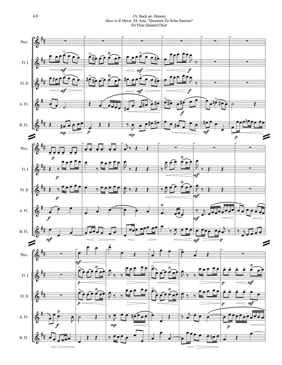 Mass in B Minor, XI. Aria, 