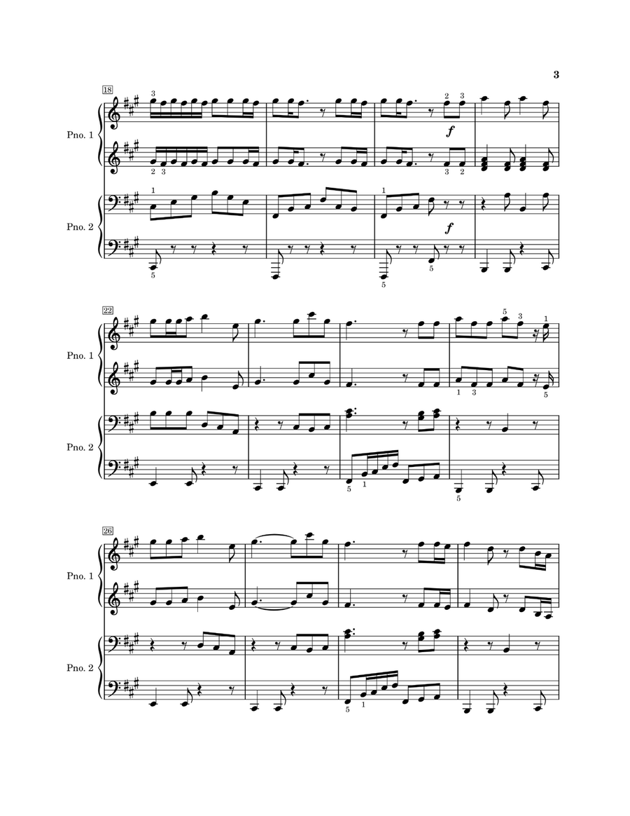 Die With A Smile Die With A Smile Piano Duet scores gallery preview page 3