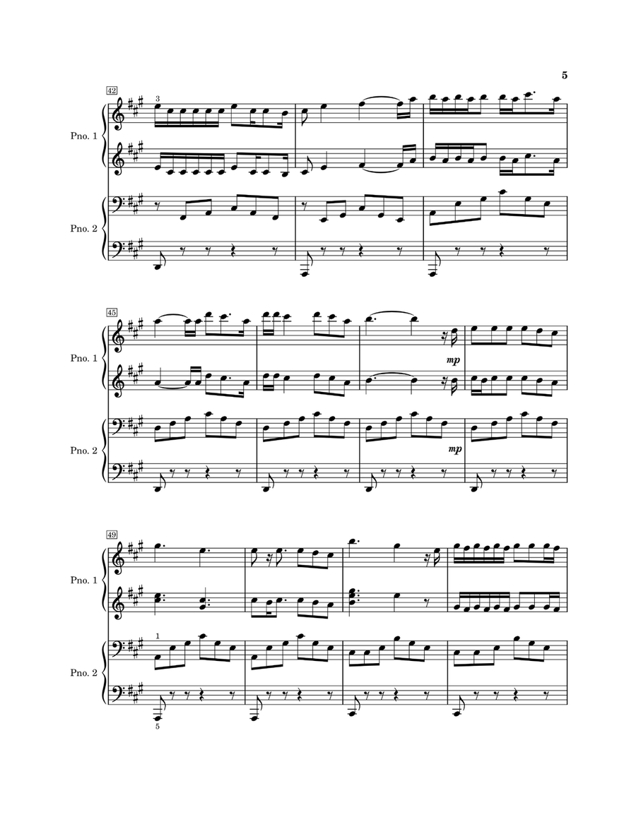 Die With A Smile Die With A Smile Piano Duet scores gallery preview page 5