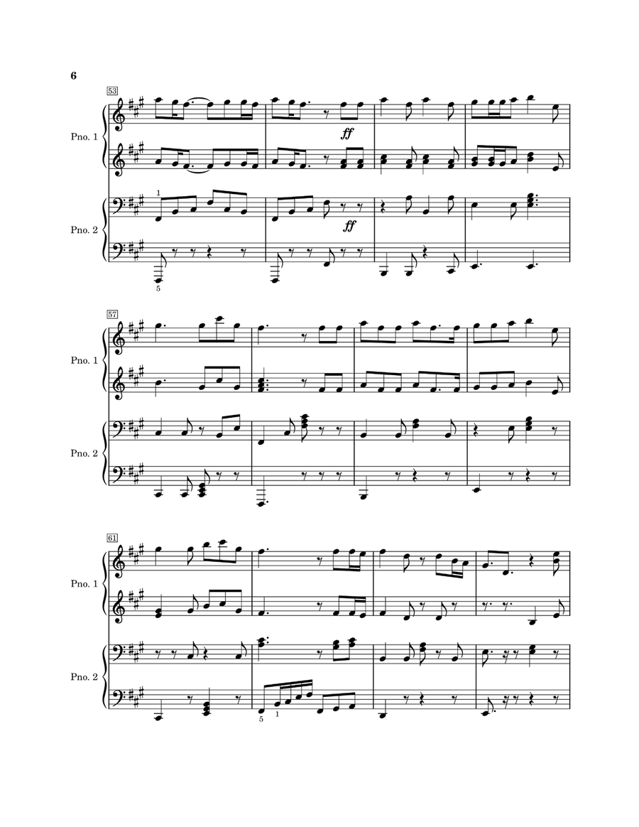 Die With A Smile Die With A Smile Piano Duet scores gallery preview page 6