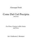 Come Dal Ciel Precipita (Macbeth) - G. Verdi - flauta, clarinete en Bb, guitarra y voz