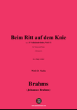 Brahms-Beim Ritt auf dem Knie,in c sharp minor