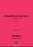 Brahms-Beim Ritt auf dem Knie,in d minor