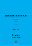 Brahms-Beim Ritt auf dem Knie,in e minor
