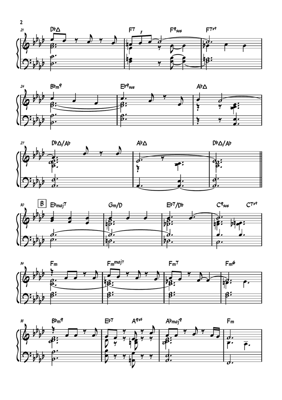 Strawberry Fields Forever Piano Solo scores gallery preview page 2