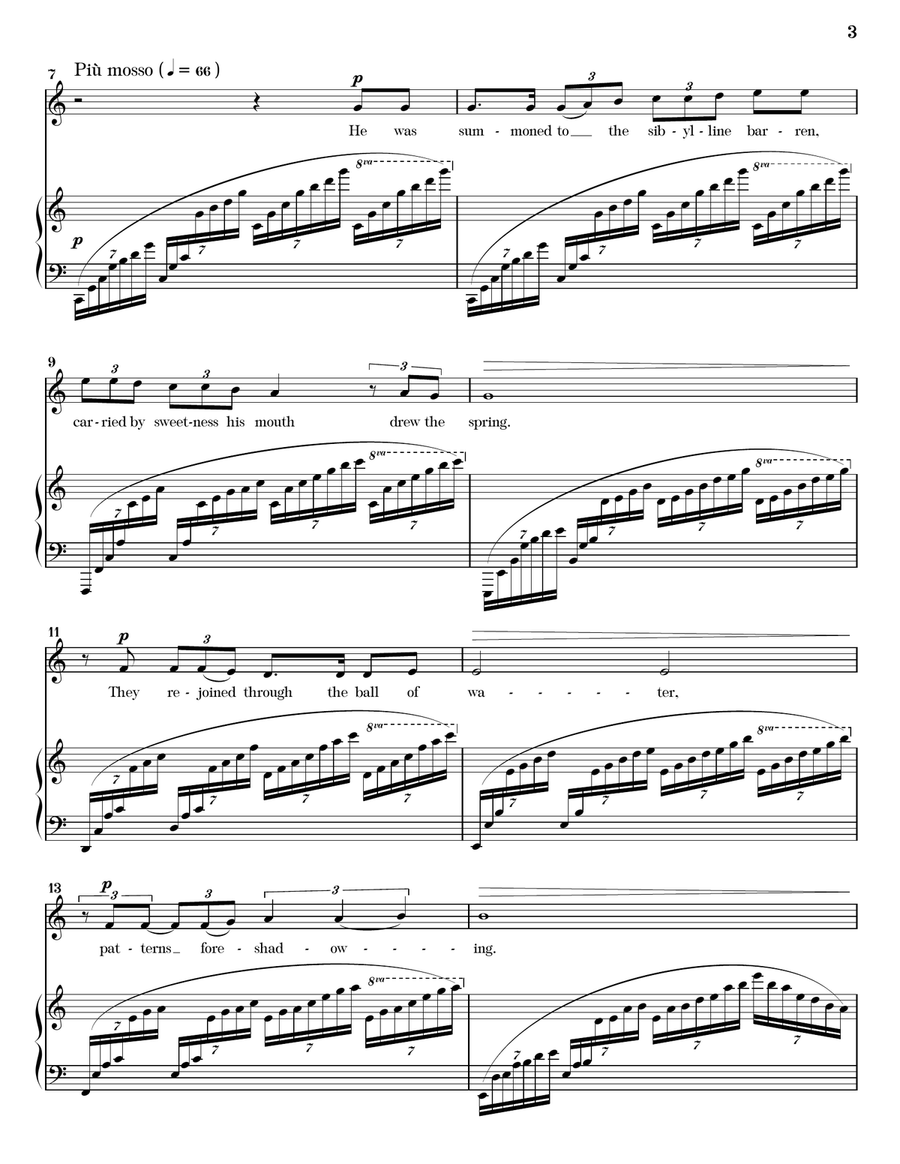 The Oracle The Oracle Piano, Vocal scores gallery preview page 3