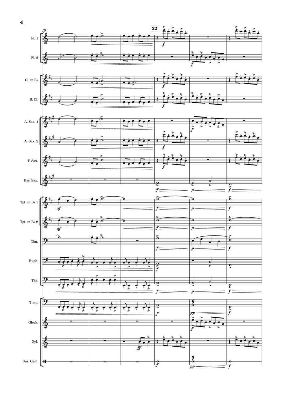Prince of Great Ming Prince of Great Ming Concert Band scores gallery preview page 4