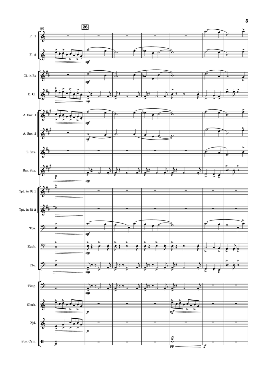 Prince of Great Ming Prince of Great Ming Concert Band scores gallery preview page 5