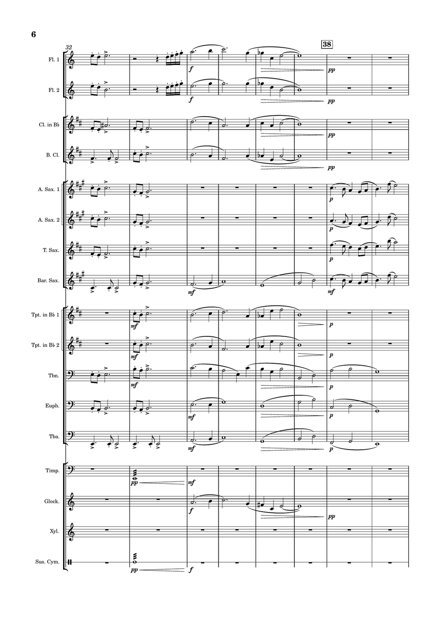 Prince of Great Ming Prince of Great Ming Concert Band scores gallery preview page 6