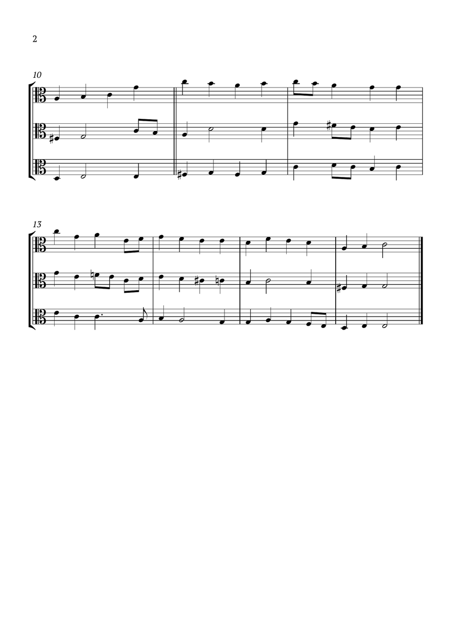 Es ist das Heil uns kommen her String Trio scores gallery preview page 2