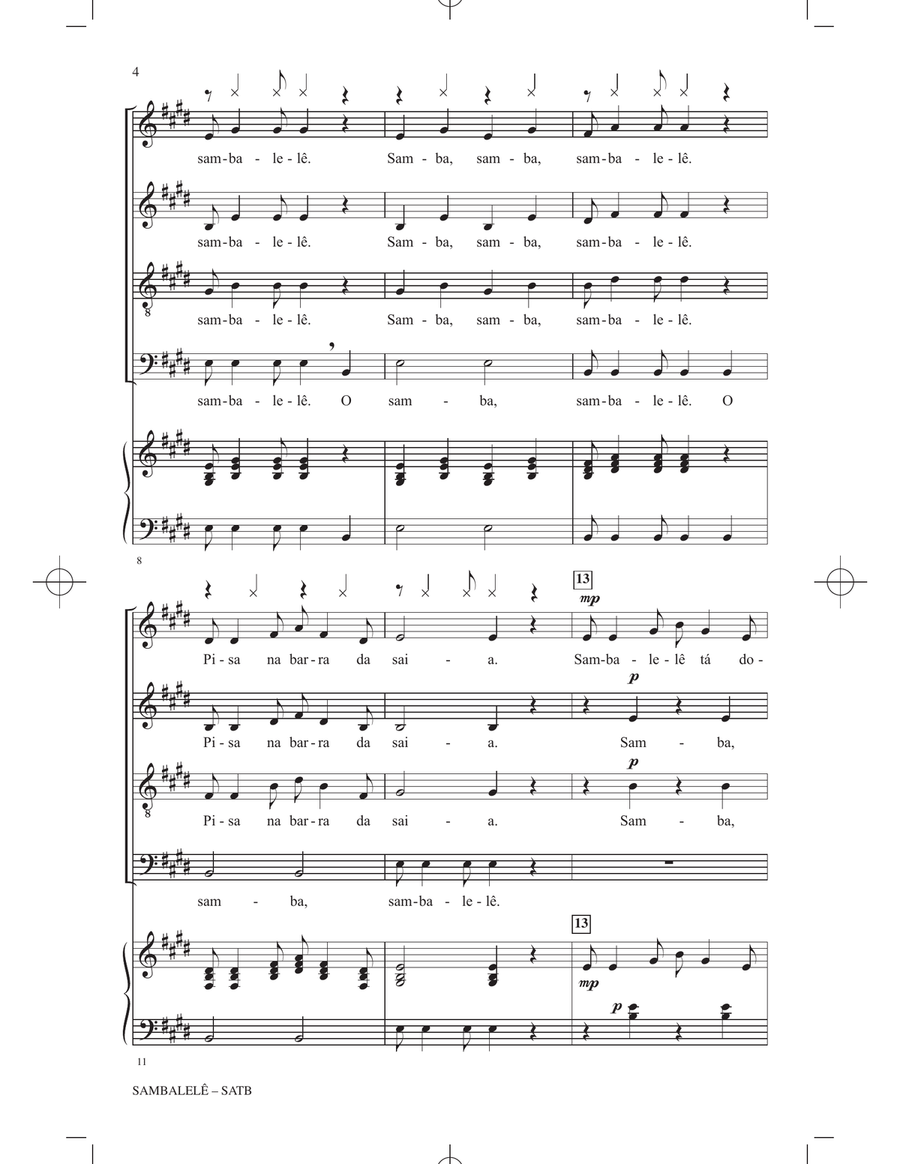 Sambalelé Sambalelé 4-Part scores gallery preview page 2