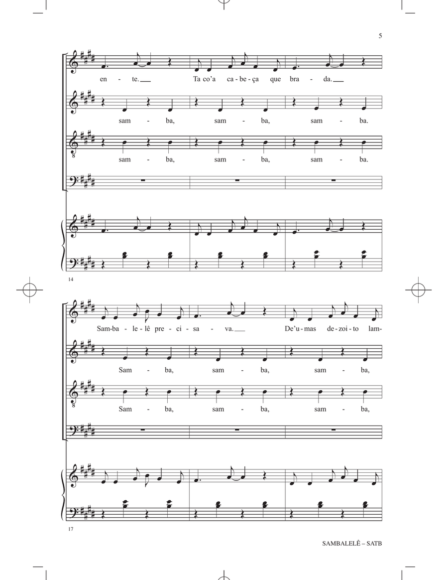 Sambalelé Sambalelé 4-Part scores gallery preview page 3